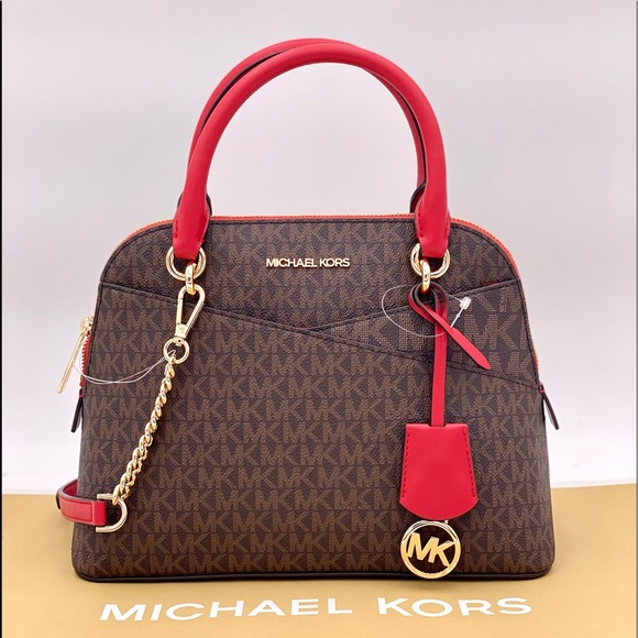 MICHAEL KORS Jet Set Medium Logo Dome Satchel XBODY - Picture 10 of 10